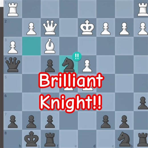 Bishop’s Great Move & Knight’s Brilliant Strike ♗🔥♘✨