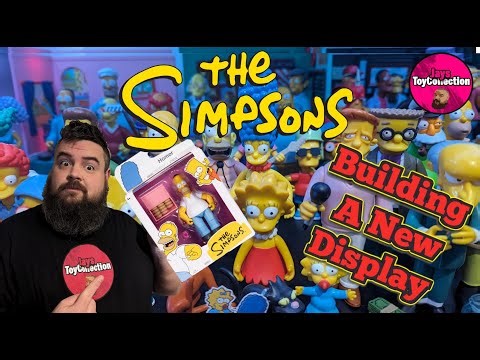 The Simpsons Jakks Pacific Building a New Action Figure Collection Display Vlog