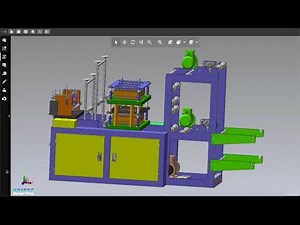 PVC Hand Gloves Making machine 3D design