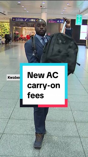 New Air Canada carry-on baggage fees see rough landing with travellers, Transport Ministry. Although personal items like purses or backpacks are still free, Air Canada is now charging an extra fee for carry-on luggage on many flights booked under its basic economy fare. #flying #airlines #aircanada #fees #baggage #luggage