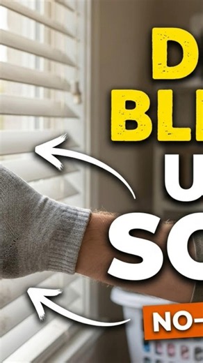 Fast Way to Clean Dusty Window Blinds for Free #cleaninghacks