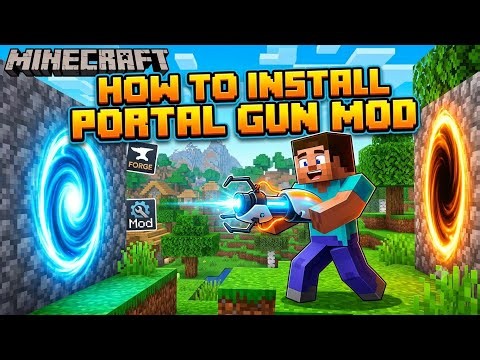 How to get portal gun mod in Minecraft!#minecraft#mcpe 