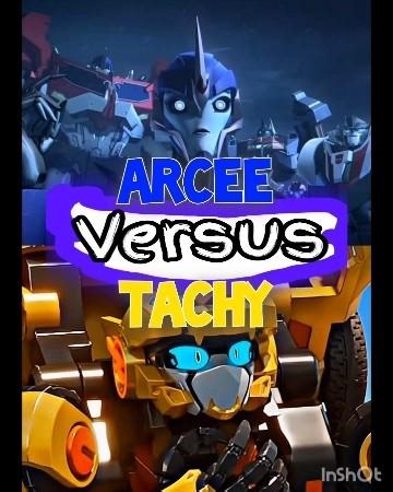 Arcee vs Tachy #transformersprime #metalcardbots
