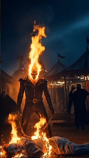 Ghost Rider DESTROYS Pennywise with Fire Chain 🔥 #shorts #animation