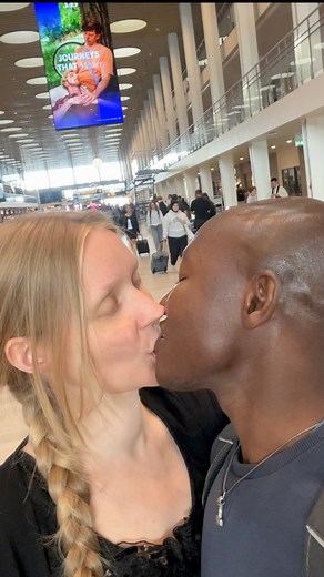They say to come 2 hours early... We came 3 hours early to have time to kiss in each terminal. 😅🔥🌶️✈️ #coupletrip #explore #couplelife #coupletrend #copenhagen | happychadanish