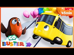 Fly Away Buster 🎈🎈🎈 Singalong! | Go Learn With Buster | Videos for Kids