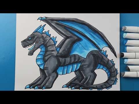 How to Draw Godzilla Wings of Fire Crossover