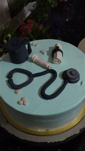 Simple cake decoration #short#dr theme cake