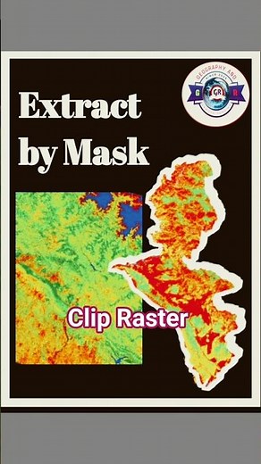 🗺️ Clip Raster Image in ArcGIS 🎯 #shorts