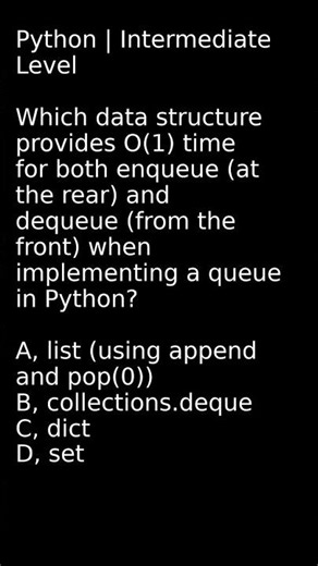 Data Structures Explained Which One Has O(1) Time for Enqueue and Dequeue #dequeexplained #codeoptim