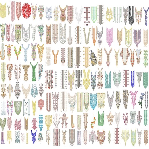 10,000 Neckline Embroidery Designs Bundle | for Embroidery Machine - Etsy