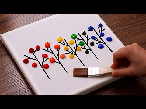 Simple & Easy Acrylic Painting For Beginners｜Painting Tutorial (1468)｜Oddly Satisfying