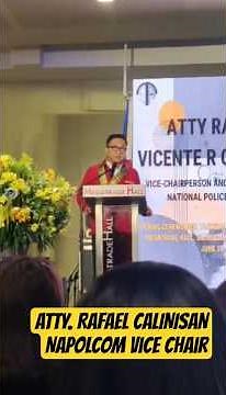 NAPOLCOM Vice Chairperson Atty. Rafael Vicente Calinisan for the opening ceremony of TACS EXPO 2026