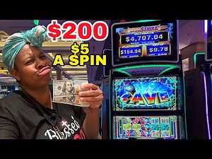 GAMBLE WITH PEACH 🍑 $5 A SPIN ON CASH CAVE 💰 AT SEMINOLE HARD ROCK CASINO TAMPA, FL