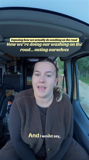 Real van life on the road 🚐 Van life isn’t always sunsets and beaches — this is how we do washing while van living full-time. Life on the road means adapting, improvising, and getting creative wherever you park. Let us know how you guys do it, because we’re really airing our laundry here #vanlife #campervan #campervanlife🚐 #campervanlifestyle #vanlifetravel #vanlifediaries | Tom Sammi Vanlife