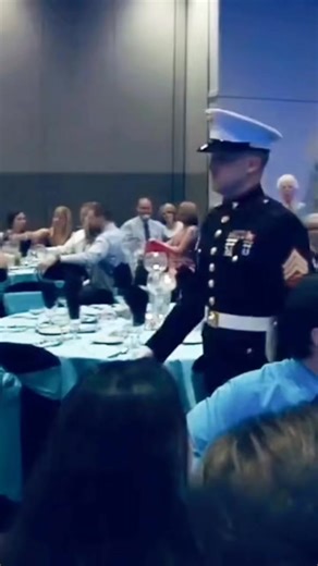 Marines wedding ceremony🎊👏👏 #militarywedding #marinelife #foryou | Wolfie Chow