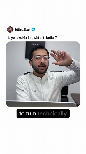 This is how layers and nodes operate in different Nonlinear Editing softwares