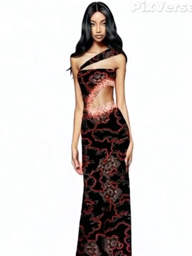 Elegant Dress Drawing Tutorial with Ibis Paint X