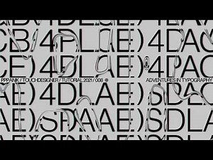 TYPOGRAPHY ADVENTURES - TOUCHDESIGNER TUTORIAL