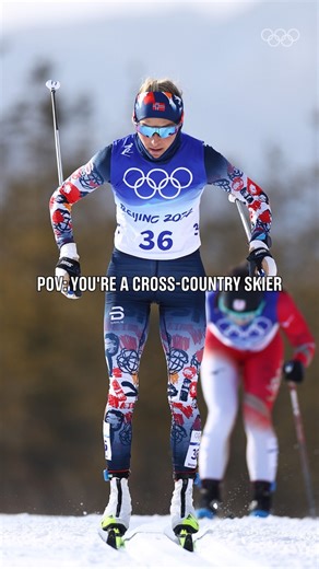 ICONIC. ✨Isn't this how we all feel with skis on? #Olympics #CrossCountry | Olympics