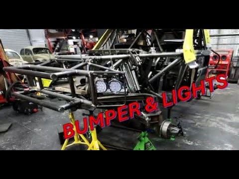 Building a Trophy Truck Front Bumper & Lighting System | Custom Off-Road Fabrication Vlog