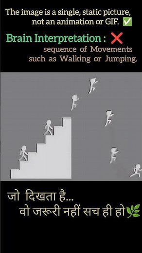 Scientific concepts : Optical illusion / illusory motion / Reverse Phi Motion 🌿