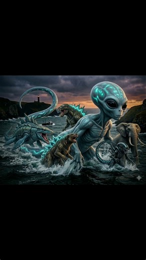 AI ANIMAL FUSIONS PART 34 #fusion #edit #clips #reels #animals #godzilla #creaturedesign #dinosaur