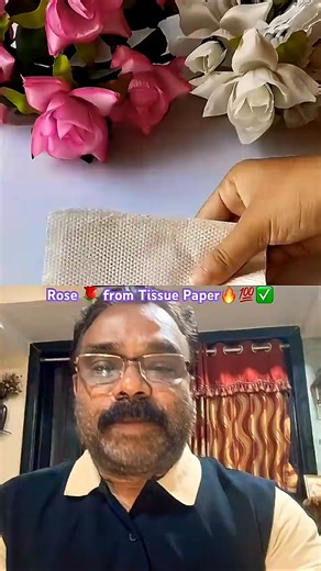 DIY🔥Making Rose🌹from Tissue Paper💯✅സൂപ്പർ ഐഡിയ🔥❤️ടിഷ്യൂ പേപ്പർ കൊണ്ട് മനോഹരമായ റോസാപ്പൂവ്🌷#rose