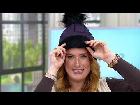 Arctic Expedition Quilted Pom Beanie on QVC