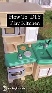 1.5K views · 18 reactions | Have you ever thought about remodeling your kitchen? The end result, though... speechless  - - DIY : @cal.liegirlsstyle - - #step2kids #step2kitchen #playkitchen #diy #diykitchen #playkitchenmakeover #kitchenmakeover | Step2 | Facebook