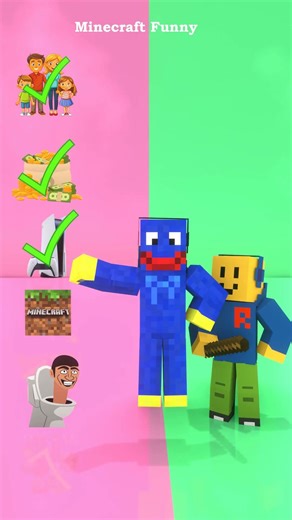 Choose Minecraft or SkibidiToilet !🎮