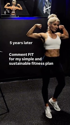 ✨Comment FIT and I’ll send you the simple and sustainable fitness plan that got and continues to