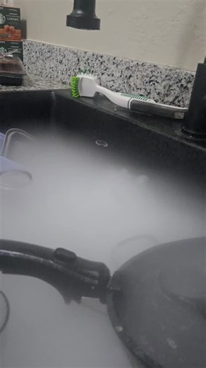 Just a minute of dry ice bubbling and blowing O's in the sink. Enjoy. | Mike Rempkowski