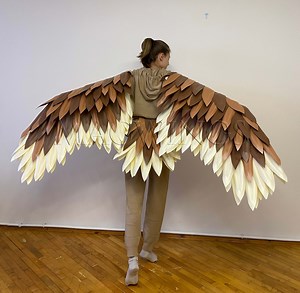 Barn Owl Arm Wings With Tail, Brown Bird Costume for Adult Cosplay, Flexible Wings for Arms, Halloween Costume , Photo Shoot - Etsy