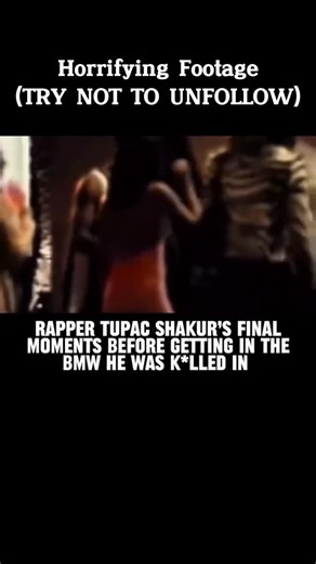 Horrifying Footage on Instagram: "In September 1996, Tupac Shakur was seen leaving the MGM Grand in Las Vegas just after a Mike Tyson fight. Footage captured him walking through the lobby with Suge Knight, surrounded by fans and bodyguards. Minutes later, he stepped into the black BMW that would take him down the Las Vegas Strip. At a red light on Flamingo Road, a car pulled up beside them and opened fire. Tupac was struck multiple times and died six days later. The shooting remains one of hip-h