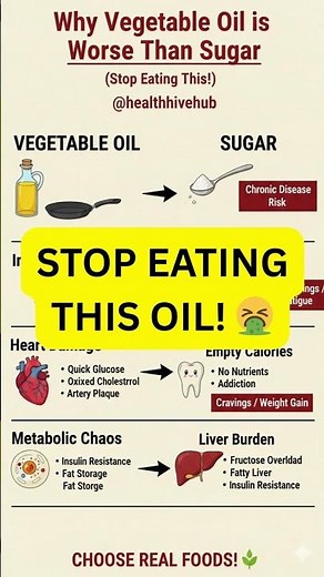 Why Vegetable Oil is Worse Than Sugar - Stop Eating This! #seedoils #healthmyths