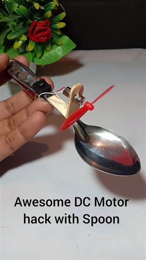 Awesome DC Motor hack with spoon