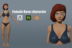 3D female base character | 3D Humanoids | Unity Asset Store