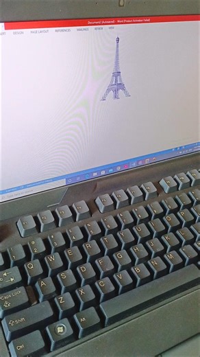 Eifel tower 🗼 logo in Ms Word By shortcut key | In English | Digital shortcut Hub. #shortcutkeys.