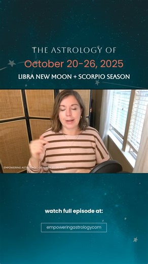 A new cycle begins as we reach the Libra New Moon this week, a new moon that bridges Libra and Scorpio Season. Relationships will be our focus for the next four weeks. In addition, Neptune returns to Pisces and the Sun arrives in Scorpio. #libranewmoon #neptuneinpisces #scorpioseason #suninscorpio #marsinscorpio #elementwater #october2025astrology #octoberastrology #empoweringastrology #katiesweetman #astrologyplusconsciousness #holisticastrology #astrologyforecast #soulalchemy #thesoulsjourney 