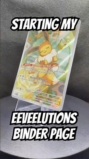 Starting My Eeveelutions Binder Collection!!!