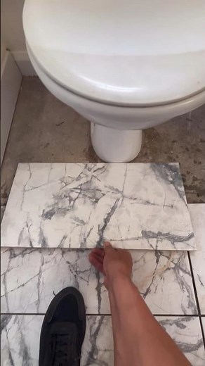 DIY: How To Cut A Tile Around a Toilet Like a Pro #diy #homeimprovement #asmr #youtubeshorts