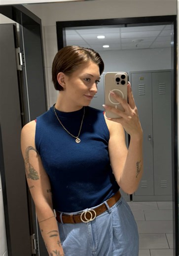 🫣😂💇🏽‍♀️ #haareschneiden #fy #fyp #pixiecut