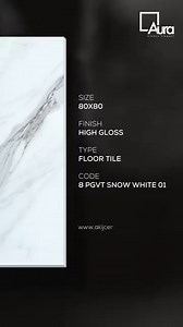 7.1K reactions · 58 shares | Create a serene oasis in your space with the everlasting whisper of 80x80 high gloss floor tiles from Aura. #AkijCeramics #PromiseOfPerfection #NumberOneCeramicTilesBrand #Aura #AlwaysElegant #HighGloss | Akij Ceramics | Facebook