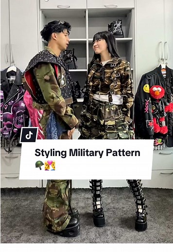 Styling Kpop Idol dengan Pola Militer