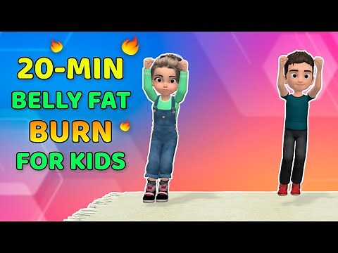 20-MINUTE BELLY FAT BURN - EXERCISE FOR KIDS