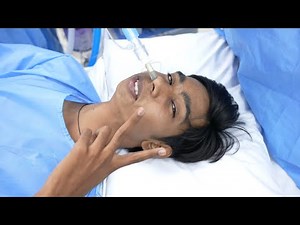 Brave Boy going under Awake Anesthesia