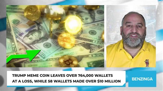 Trump Meme Coin Leaves Over 764,000 Wallets At A Loss, While 58 Wallets Made Over $10 Million