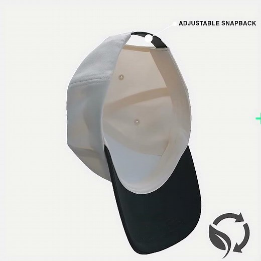 New Arrival: Blank 5 Panel Structured Baseball Cap(Recycled) - 5462 #embroidery #cap #customhats