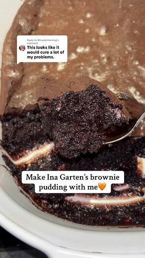 Replying to @Micaela Horning heres a video tutorial on the brownie pudding! Its easier than most would think. Enjoy!! 🤩🤩 #brownies #inagarten #dessert #foryoupage #fyp